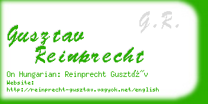 gusztav reinprecht business card